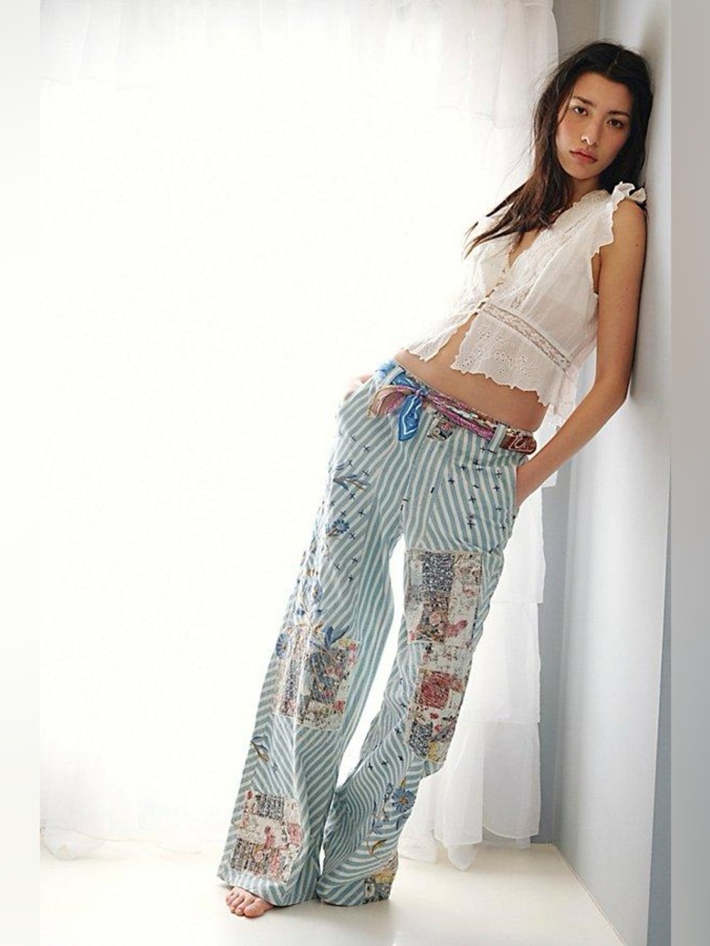 Free People Runyon Patched Craft Pants